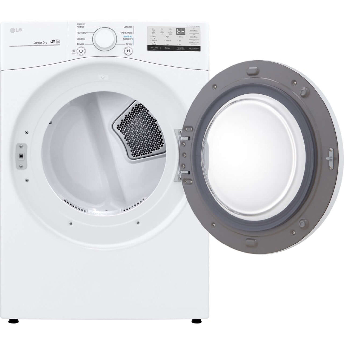 LG 27 In. 7.4-Cu. Ft. Ultra-Large Capacity Gas Dryer in White (DLG3401W)