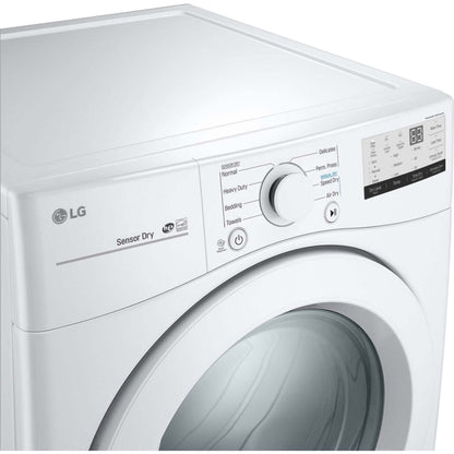 LG 27 In. 7.4-Cu. Ft. Ultra-Large Capacity Gas Dryer in White (DLG3401W)