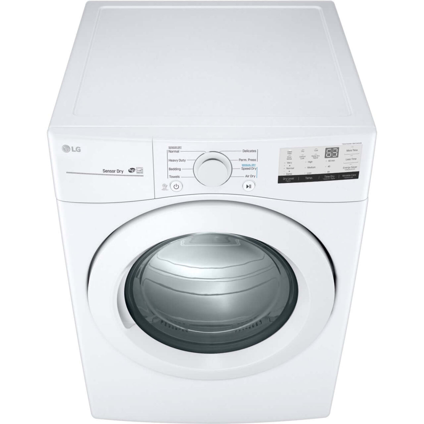 LG 27 In. 7.4-Cu. Ft. Ultra-Large Capacity Gas Dryer in White (DLG3401W)