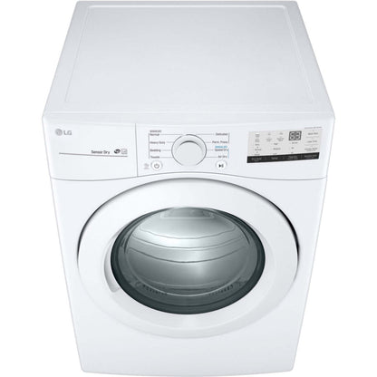 LG 27 In. 7.4-Cu. Ft. Ultra-Large Capacity Gas Dryer in White (DLG3401W)