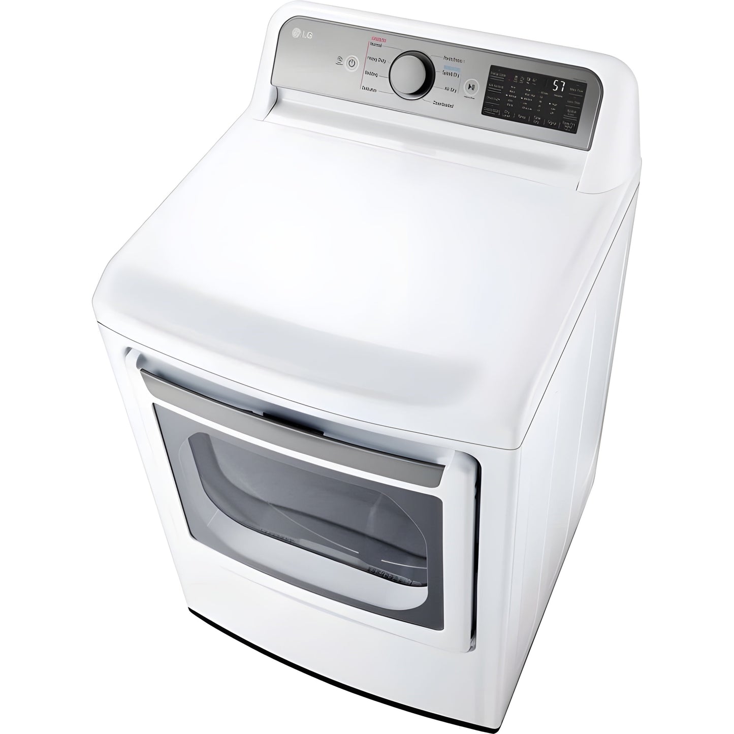 LG 7.3-Cu. Ft. Ultra Large Capacity Smart wi-fi Enabled Rear Control Gas Dryer with EasyLoad Door in White (DLG7401WE)