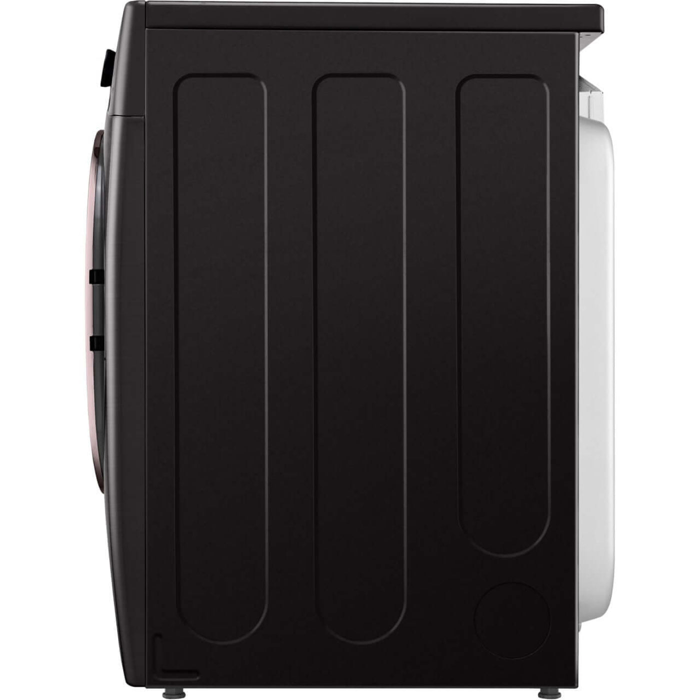 LG 27 In. 7.4-Cu. Ft. Front Load Gas Dryer with TurboSteam and Built-In Intelligence in Black Steel (DLGX4001B)