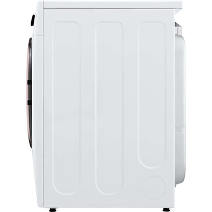 LG 27 In. 7.4-Cu. Ft. Front Load Gas Dryer with TurboSteam and Built-In Intelligence in White (DLGX4001W)