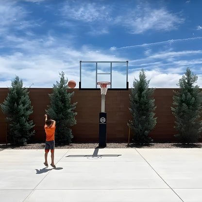 Dominator 72" Glass Backboard Adjustable Basketball Hoop