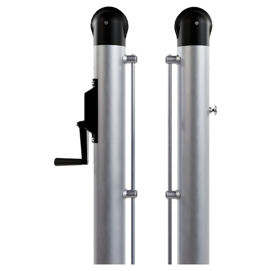 Dominator Round Heavy-Duty Inground Pickleball System - rpb-ig2