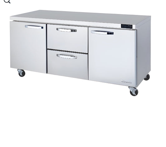 Blue Air  72" Wide 2 Drawer Undercounter Refrigerator - BLUR72-D2M-HC