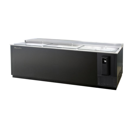 Blue Air | 95" Wide Horizontal Slide Top Bottle Cooler -  BBC-95B-HC