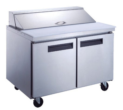 Chef AAA Commercial 60" 16 Pan Salad Sandwich Food Prep Table Refrigerator - TSP60