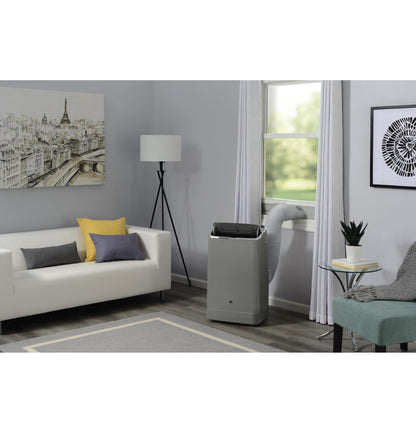 GE APPLIANCES APWD10JASG GE(R) 10,500 BTU Smart Portable Air Conditioner with Dehumidifier and Remote, Grey - APWD10JASG-KT