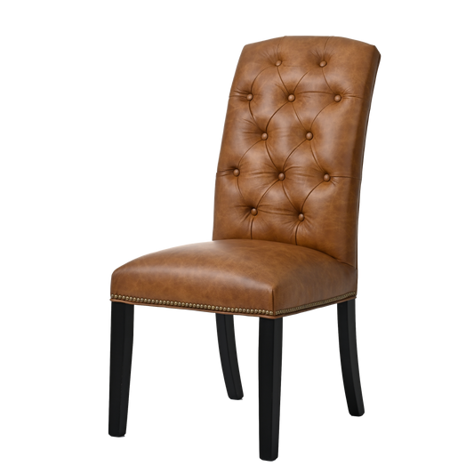 QW Amish Dalton Tufted Upholstered Side Chair - 258M-DAL-404-TUFTED(D)-SIDE-1/2SIDE BY SIDE,06 OLD GOLD,SO-FAB