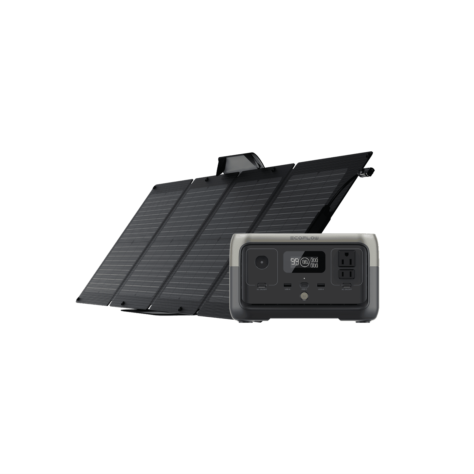 EcoFlow RIVER 2 + 110W Portable Solar Panel - RIVER2-110-1-US
