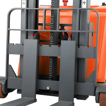 Tory Carrier Counterbalanced Electric Stacker Straddle Legs with Adjustable Forks 1212 lbs. Capacity 118" Lifting Height New - NAT11W-118