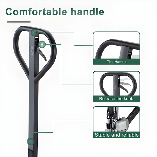 Tory Carrier Lifting Pallet Jack Truck Lifter 2200lbs. 45" x 21" Fork 31.5" Lifting Height New - HL-21