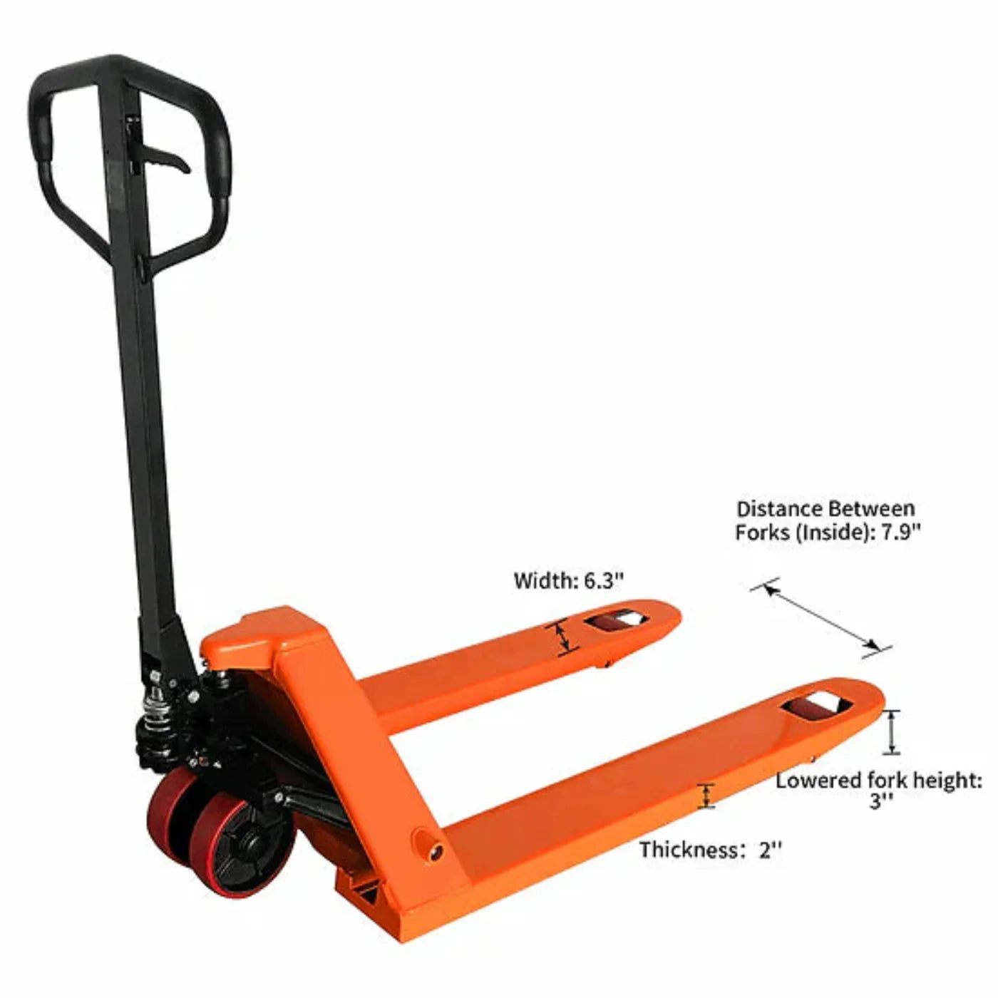 Tory Carrier Manual Hydraulic Pallet Jack Hand Truck 5500 lbs. 48" L x 21" W Fork New - HP-III-1