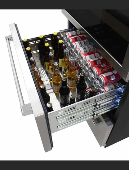 Vinotemp Wine Cooler & Drawer - EL-BWC30TB-S