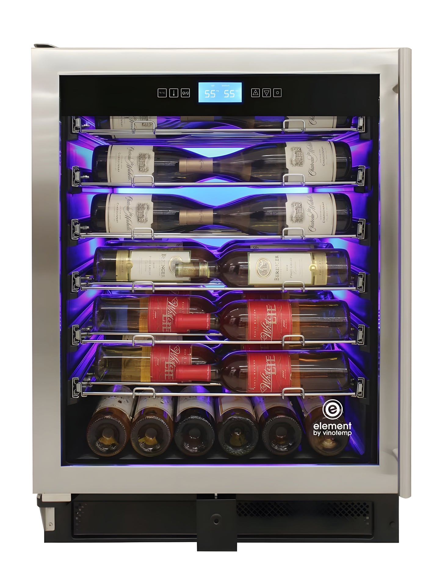 Vinotemp 41-Bottle Single-Zone Wine Cooler (Stainless) - Left Hinge - EL-WCU111-02