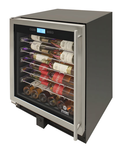 Vinotemp 41-Bottle Single-Zone Wine Cooler (Stainless) - Left Hinge - EL-WCU111-02
