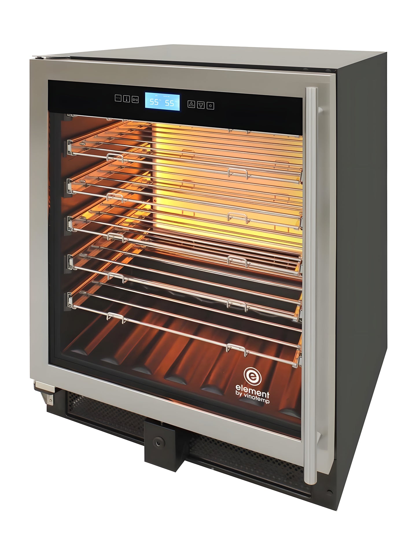 Vinotemp 41-Bottle Single-Zone Wine Cooler (Stainless) - Left Hinge - EL-WCU111-02