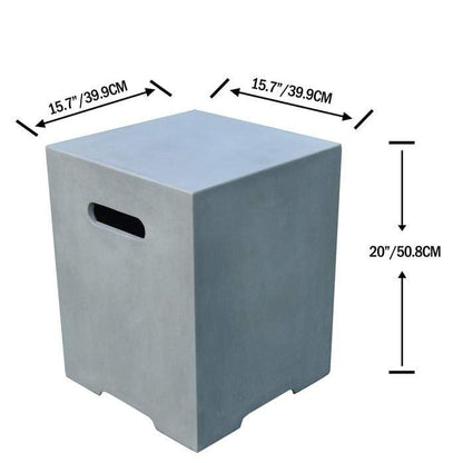 Elementi - Square Concrete Propane Tank Cover ONB01-109