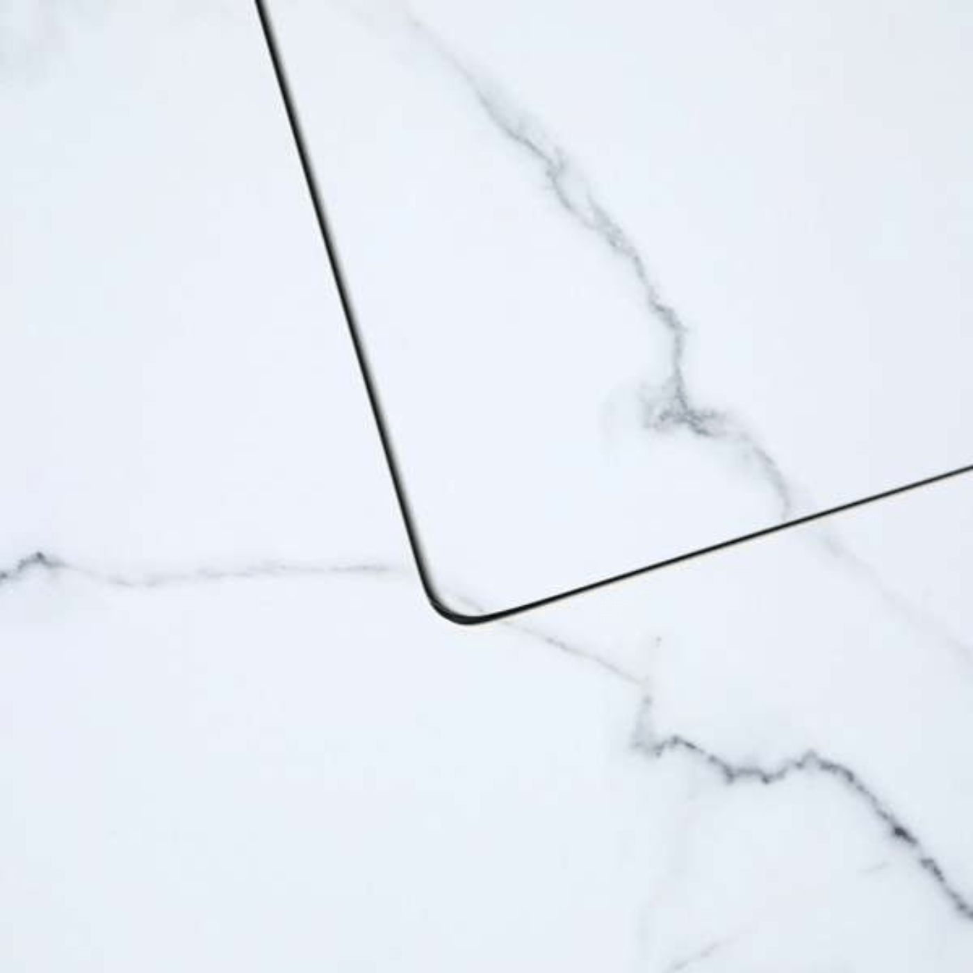 Elementi Plus Bianco White Marble Porcelain Fire Table OFP103BW