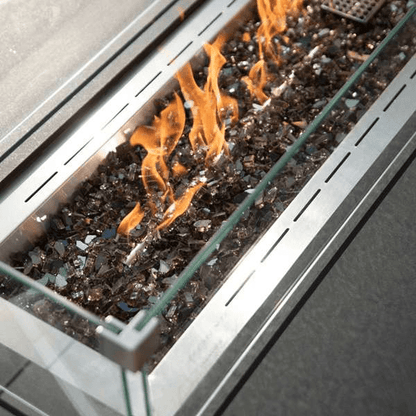 Elementi Plus Varna Marble Porcelain Fire Table OFP121BB