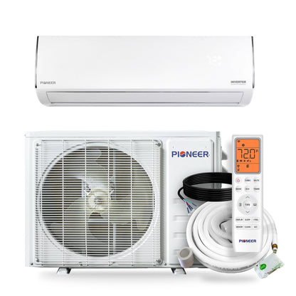 Pioneer® Diamante Essenza™ 11,500 BTU 17 SEER2 230V High-Wall Ductless Mini-Split Air Conditioner Inverter Heat Pump with 16 Ft. Kit - WYT012GLUI17RL