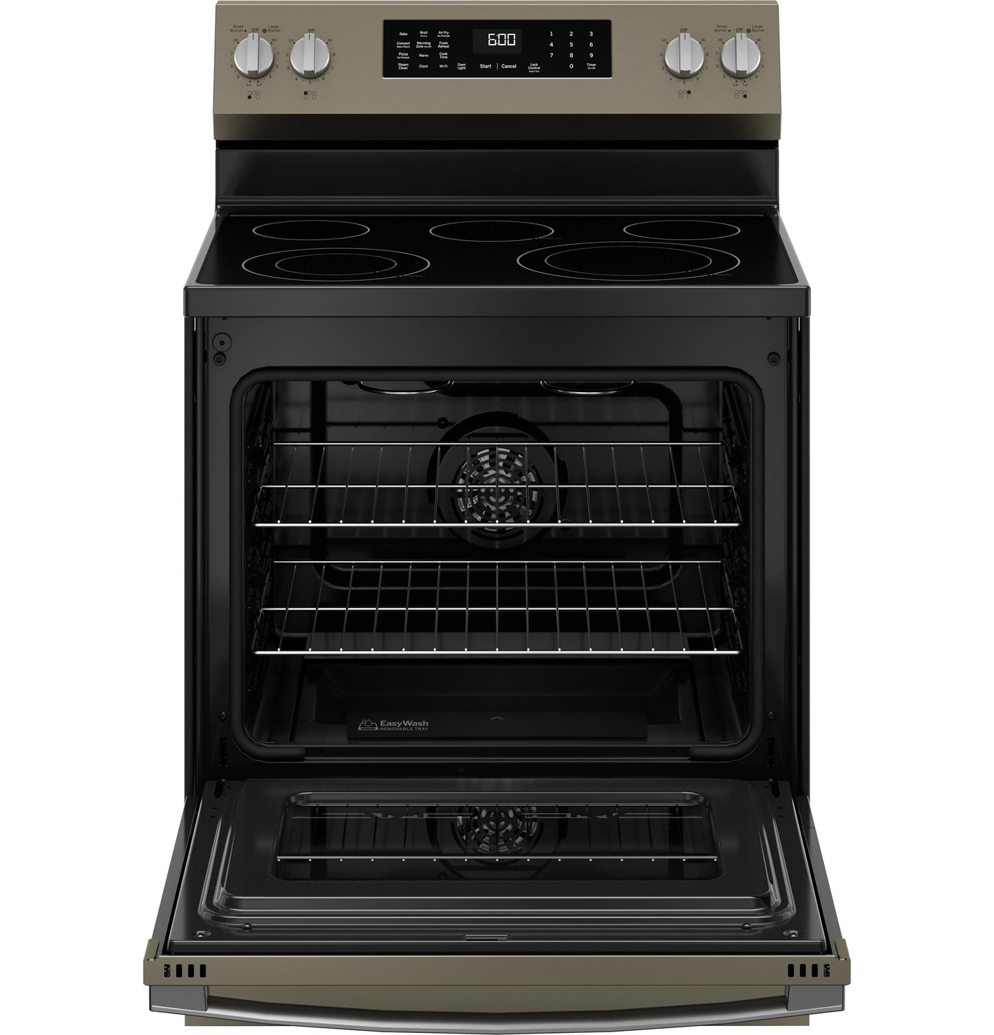 GE APPLIANCES GRF600AVES GE(R) 30" Free-Standing Electric Convection Range with No Preheat Air Fry and EasyWash(TM) Oven Tray - GRF600AVES-KT