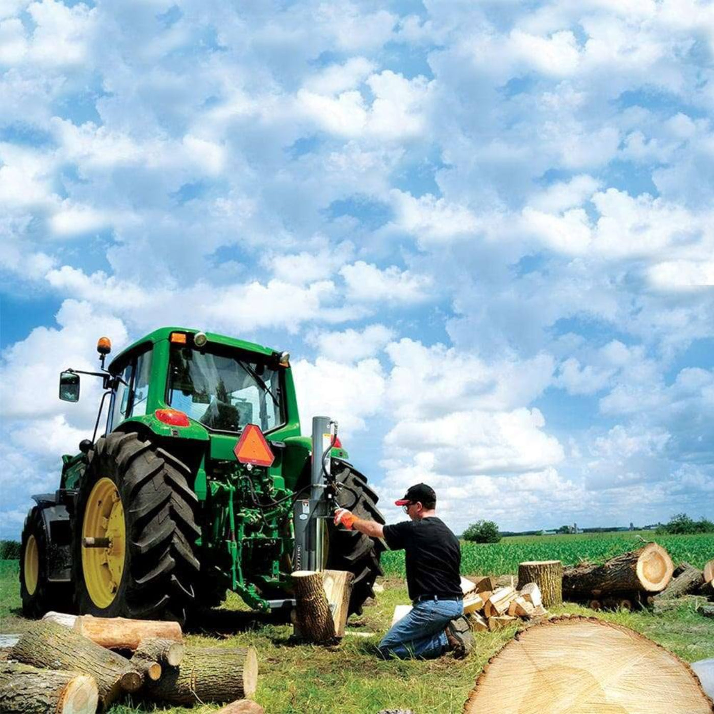 Wallenstein Hydraulic Log Splitter Vertical 31 Ton - WX360