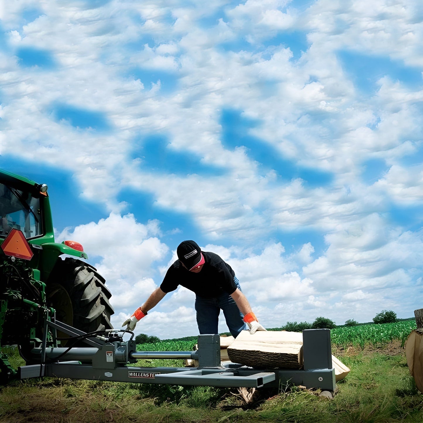 Wallenstein Hydraulic Log Splitter 20 Tons - WX370