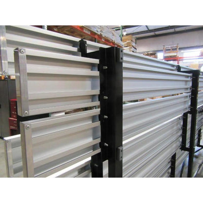 Bleacher Fanstand Indoor Tip-N-Roll Bleachers - FAN2-1FP-TNR-9