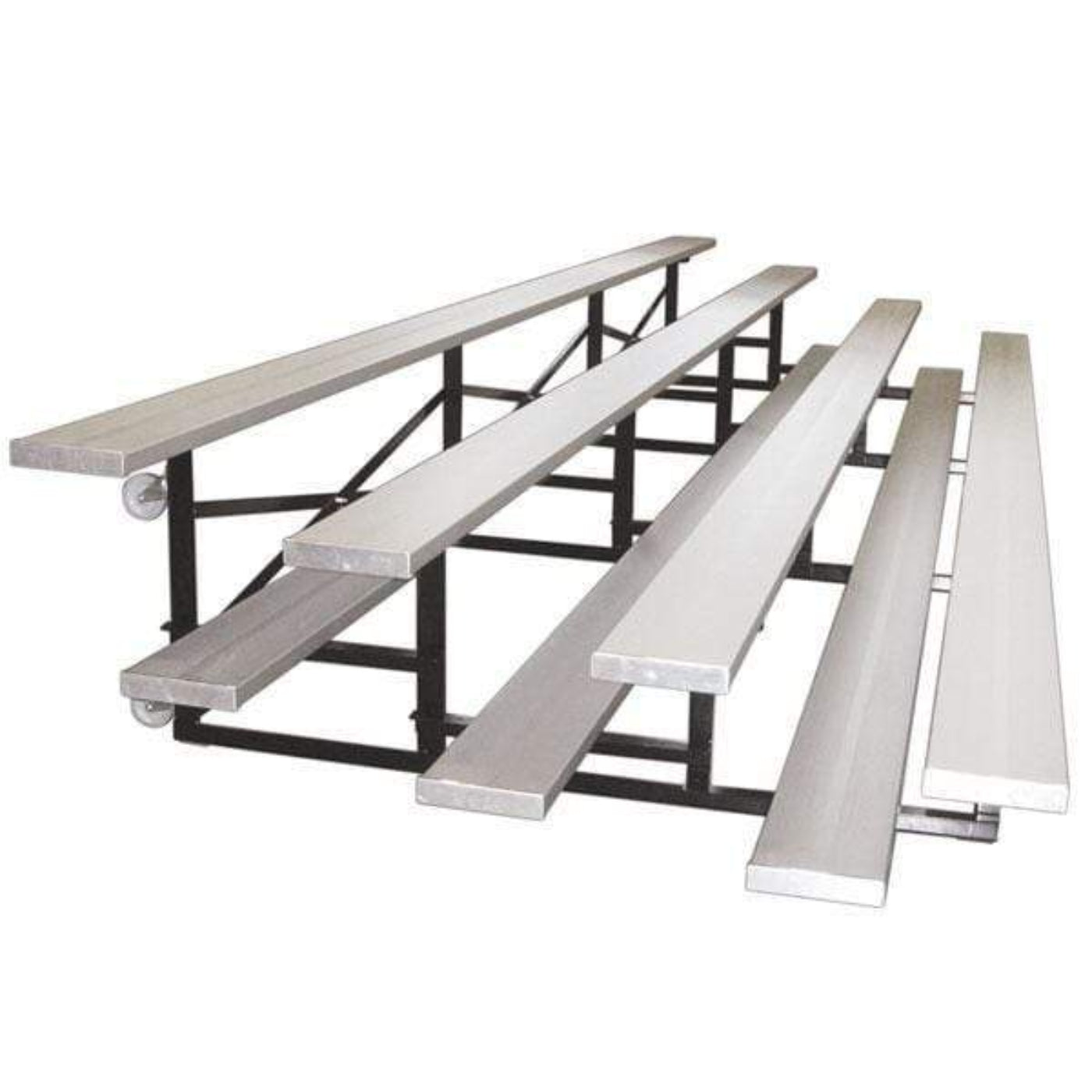 Bleacher Fanstand Indoor Tip-N-Roll Bleachers - FAN2-1FP-TNR-9