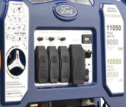 Ford-FG11050PBE 11,050W Dual Fuel Portable Generator with Switch & Go Technology - PowerGen USA - FG11050PBE