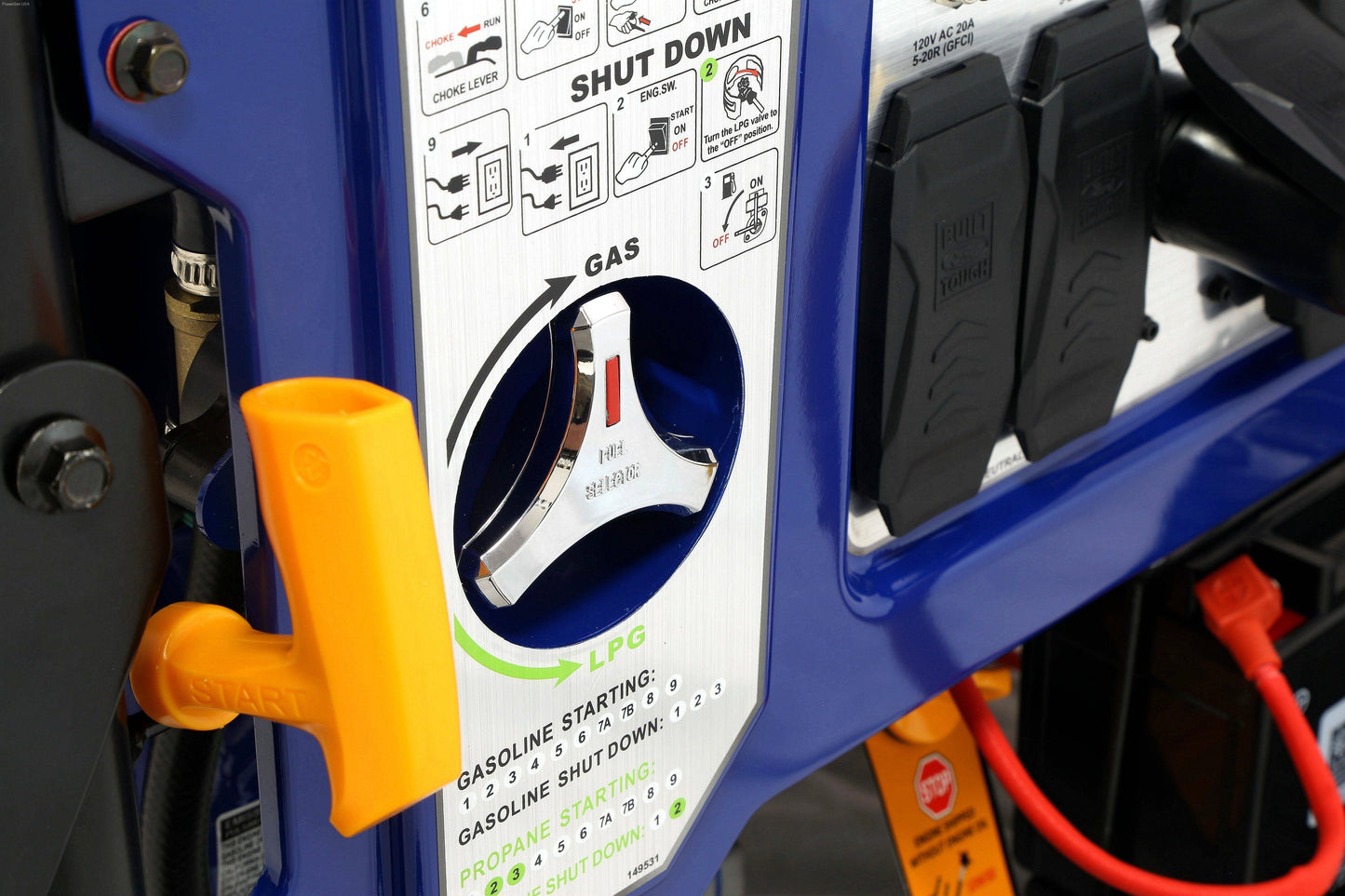 Ford-FG11050PBE 11,050W Dual Fuel Portable Generator with Switch & Go Technology - PowerGen USA - FG11050PBE