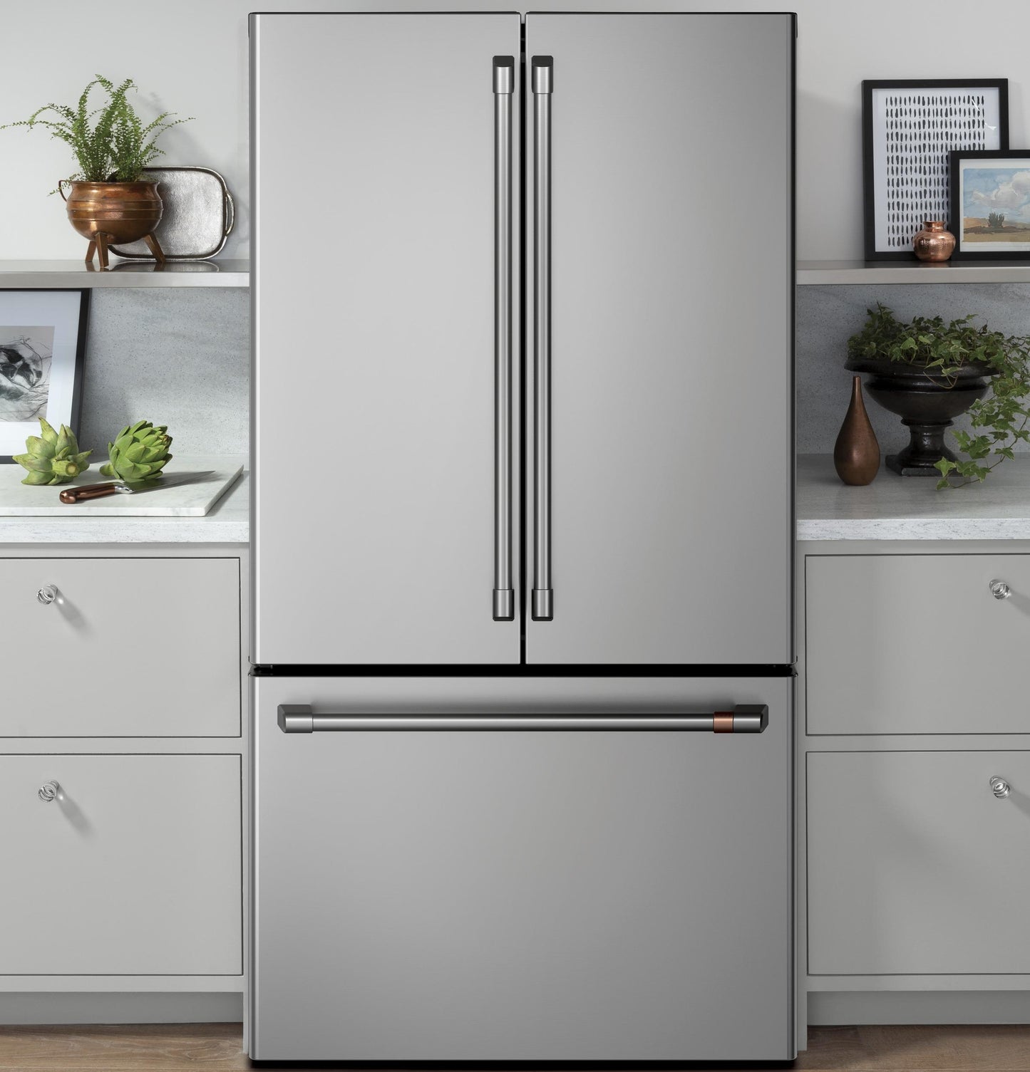 CAFE CWE23SP2MS1 CAFé ENERGY STAR 23.1 Cu. Ft. Smart Counter-Depth French-Door Refrigerator in Stainless Steel - CWE23SP2MS1