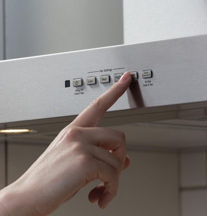 CAFE UVW8361SLSS 36" Designer Wall Mount Hood w/ Dimmable LED Lighting in Stainless Steel - UVW8361SLSS