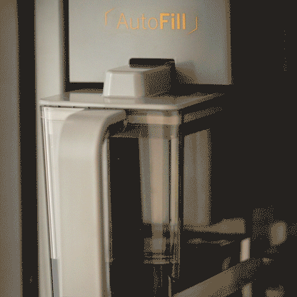 CAFE CJE23DM5WS5 CAFé ENERGY STAR 23.2 Cu. Ft. Smart Counter-Depth 4-Door French-Door Refrigerator in Platinum Glass With Dual-Dispense AutoFill Pitcher Gray - CJE23DM5WS5