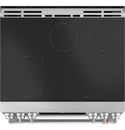 CAFE CHS950P2MS1 CAFé 30" Smart Slide-In, Front-Control, Induction and Convection Double-Oven Range in Stainless Steel - CHS950P2MS1