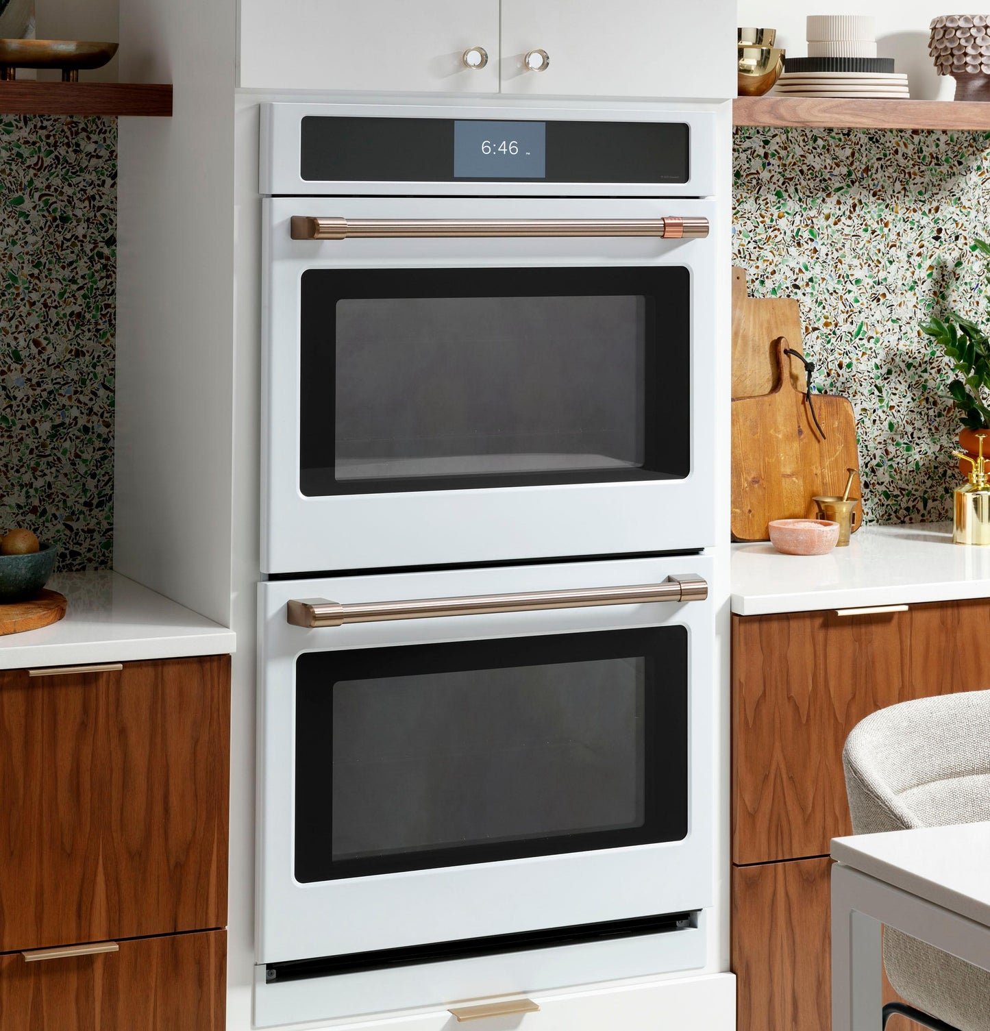 CAFE CTD90DP4NW2 CAFé Professional Series 30" Smart Built-In Convection Double Wall Oven in White - CTD90DP4NW2
