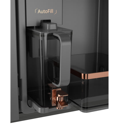 CAFE CJE23DM5WS5 CAFé ENERGY STAR 23.2 Cu. Ft. Smart Counter-Depth 4-Door French-Door Refrigerator in Platinum Glass With Dual-Dispense AutoFill Pitcher Gray - CJE23DM5WS5