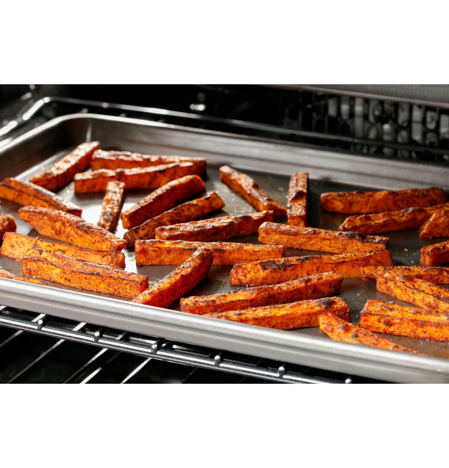 CAFE CGS750P2MS1 CAFé 30" Smart Slide-In, Front-Control, Gas Double-Oven Range with Convection in Stainless Steel - CGS750P2MS1