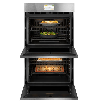 CAFE CTD90DM2NS5 CAFé 30" Smart Built-In Convection Double Wall Oven in Platinum Glass Gray - CTD90DM2NS5