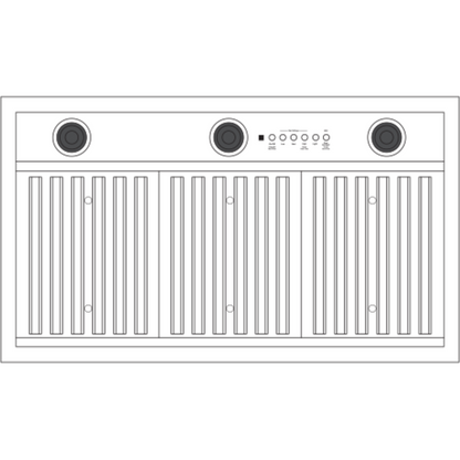 CAFE UVC9360SLSS 36" Smart Designer Custom Insert w/ Dimmable LED Lighting in Stainless Steel - UVC9360SLSS