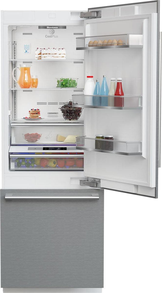 BLOMBERG APPLIANCES BRFB1920SS 30" Fully Integrated Built-In Bottom-Freezer Refrigerator in Stainless Steel