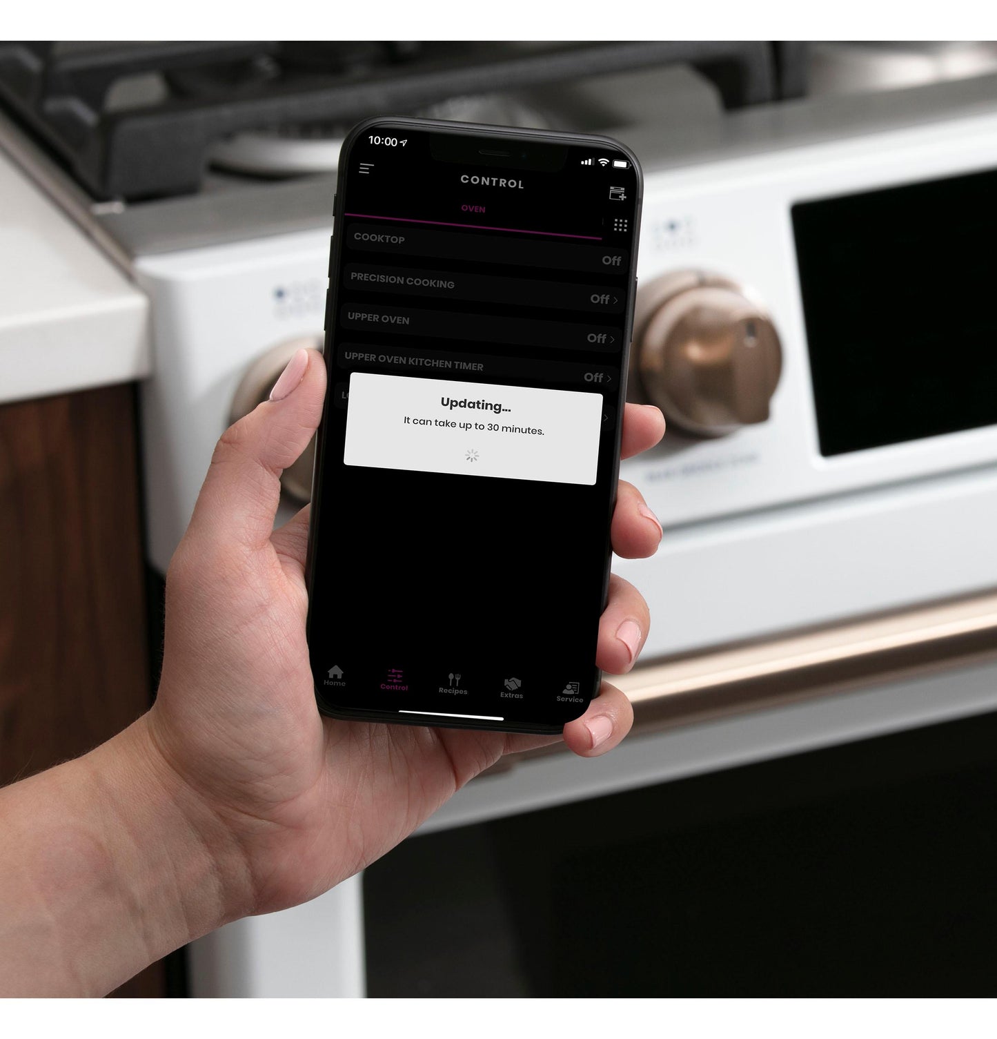 CAFE CGS750P2MS1 CAFé 30" Smart Slide-In, Front-Control, Gas Double-Oven Range with Convection in Stainless Steel - CGS750P2MS1