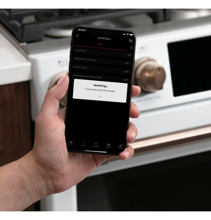 CAFE CGS750P2MS1 CAFé 30" Smart Slide-In, Front-Control, Gas Double-Oven Range with Convection in Stainless Steel - CGS750P2MS1