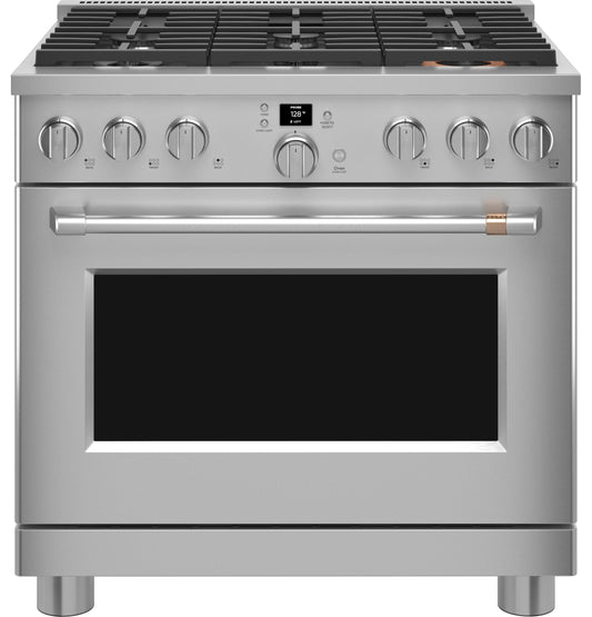 CAFE CGY366P2TS1 CAFé36" Smart All-Gas Commercial-Style Range with 6 Burners (Natural Gas) in Stainless Steel - CGY366P2TS1