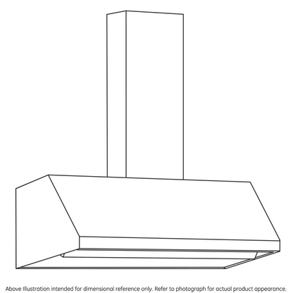 CAFE UVW8364SPSS 36" Designer Wall Mount Hood w/ Dimmable LED Lighting in Stainless Steel - UVW8364SPSS
