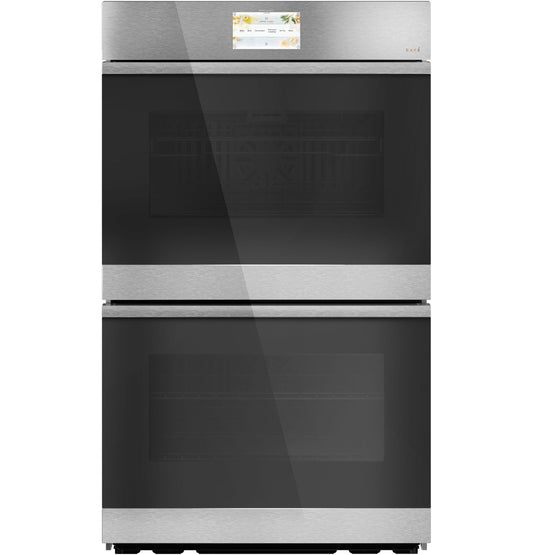 CAFE CTD90DM2NS5 CAFé 30" Smart Built-In Convection Double Wall Oven in Platinum Glass Gray - CTD90DM2NS5