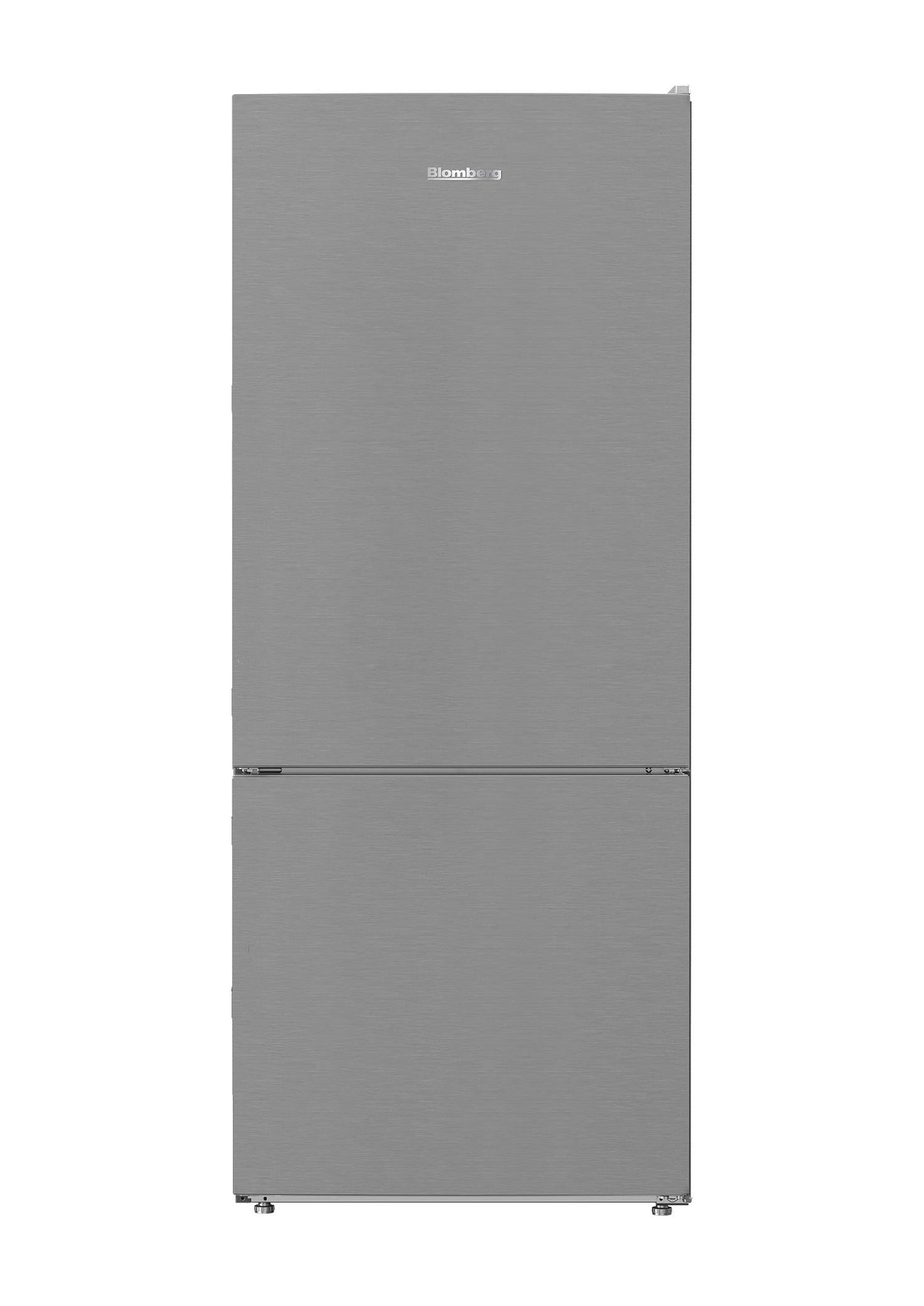 BLOMBERG APPLIANCES BRFB1542SS New 27in bottom mount refrigerator SS 67 3/4in H with ice maker in Stainless Steel