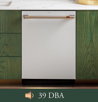 CAFE CDT888P3VD1 CAFé™ CustomFit ENERGY STAR Stainless Interior Smart Dishwasher with Ultra Wash Top Rack and Dual Convection Ultra Dry, LED Lights, 39 dBA Black - CDT888P3VD1